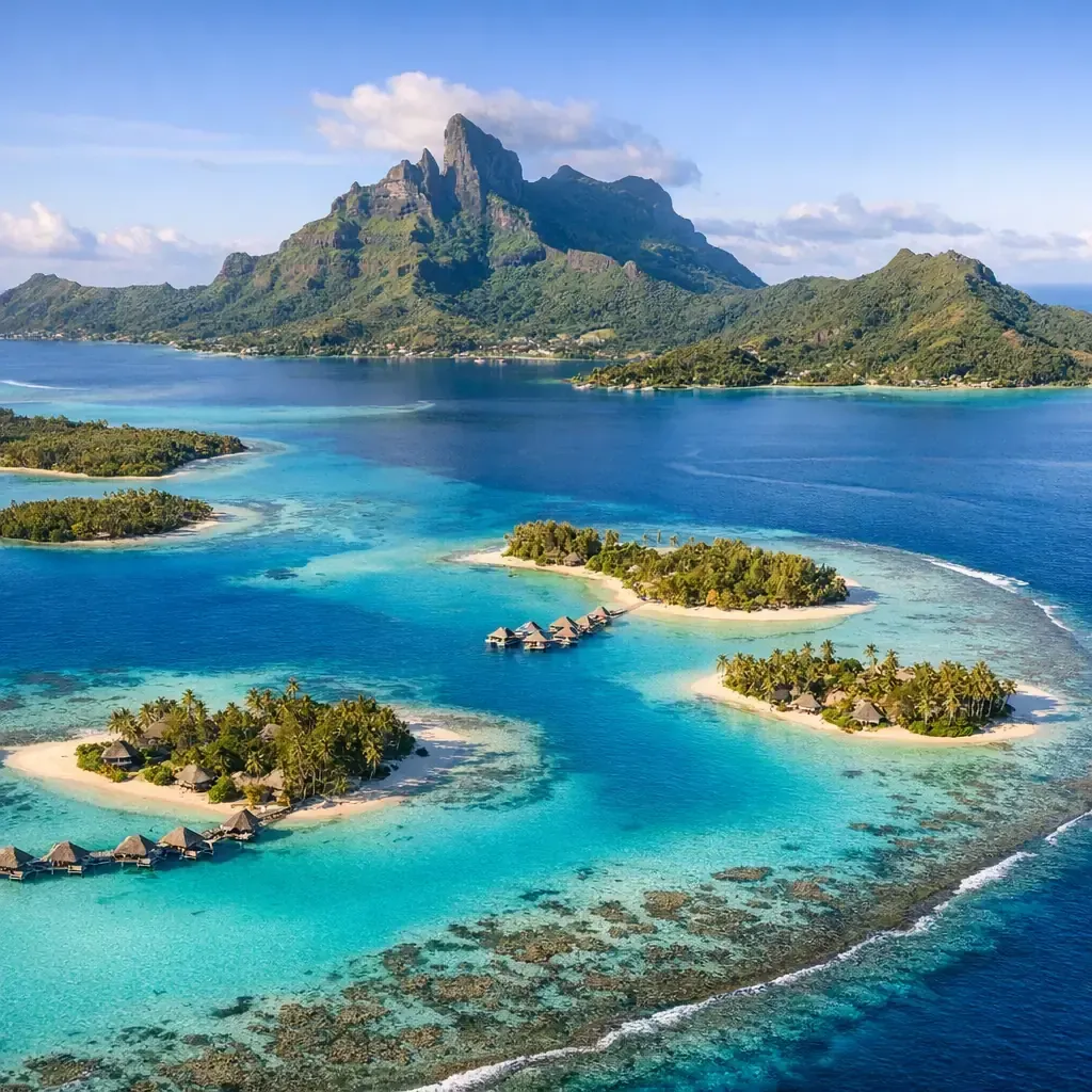 Bora Bora sur la Carte : l’île se situe dans le Pacifique Sud