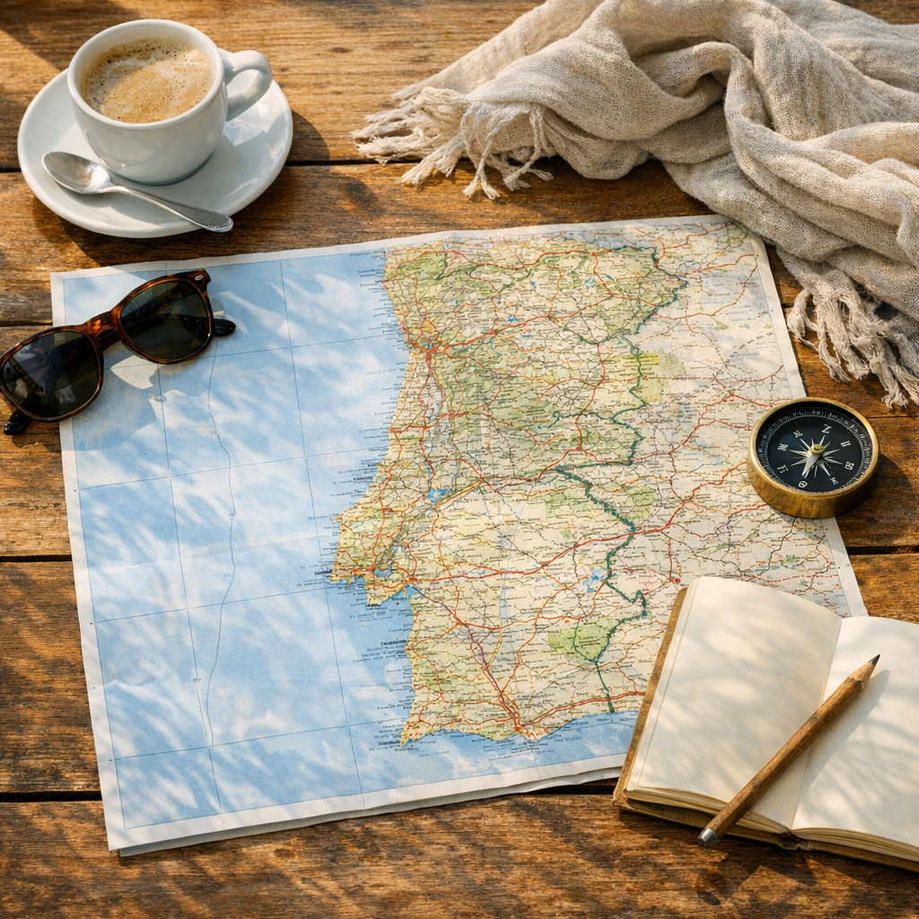 La Carte détaillée du Portugal : régions, villes et itinéraires