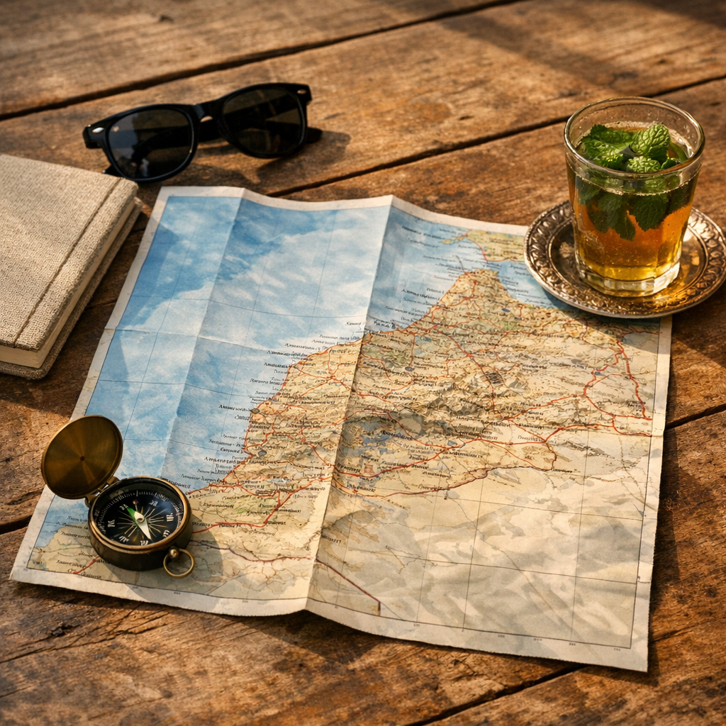 La Carte du Maroc révèle les vrais temps de voyage