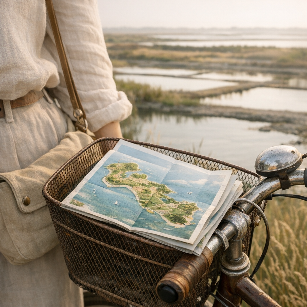 Une Carte de l’Île de Ré aide à choisir villages, plages et vélo
