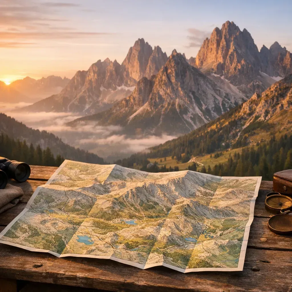 Une Carte des Dolomites italiennes aide à choisir son itinéraire