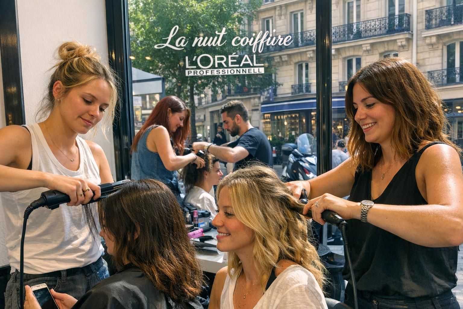 La nuit coiffure loreal professionnel, 36 heures à Paris