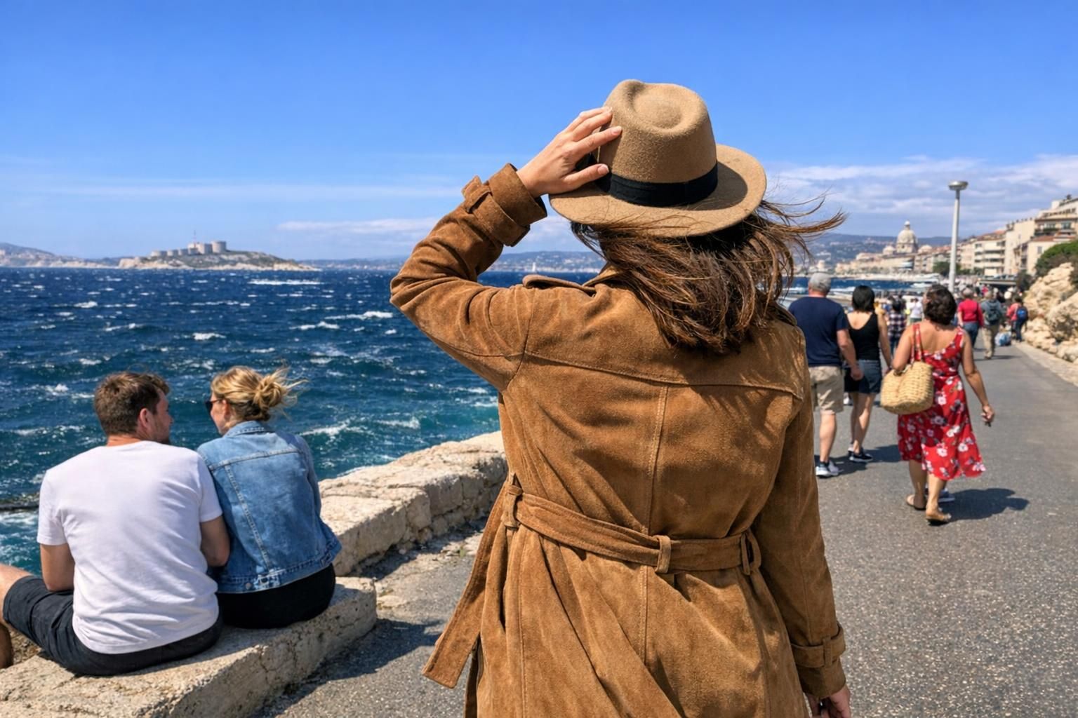Le trench en suédine face au mistral : 3 jours à Marseille