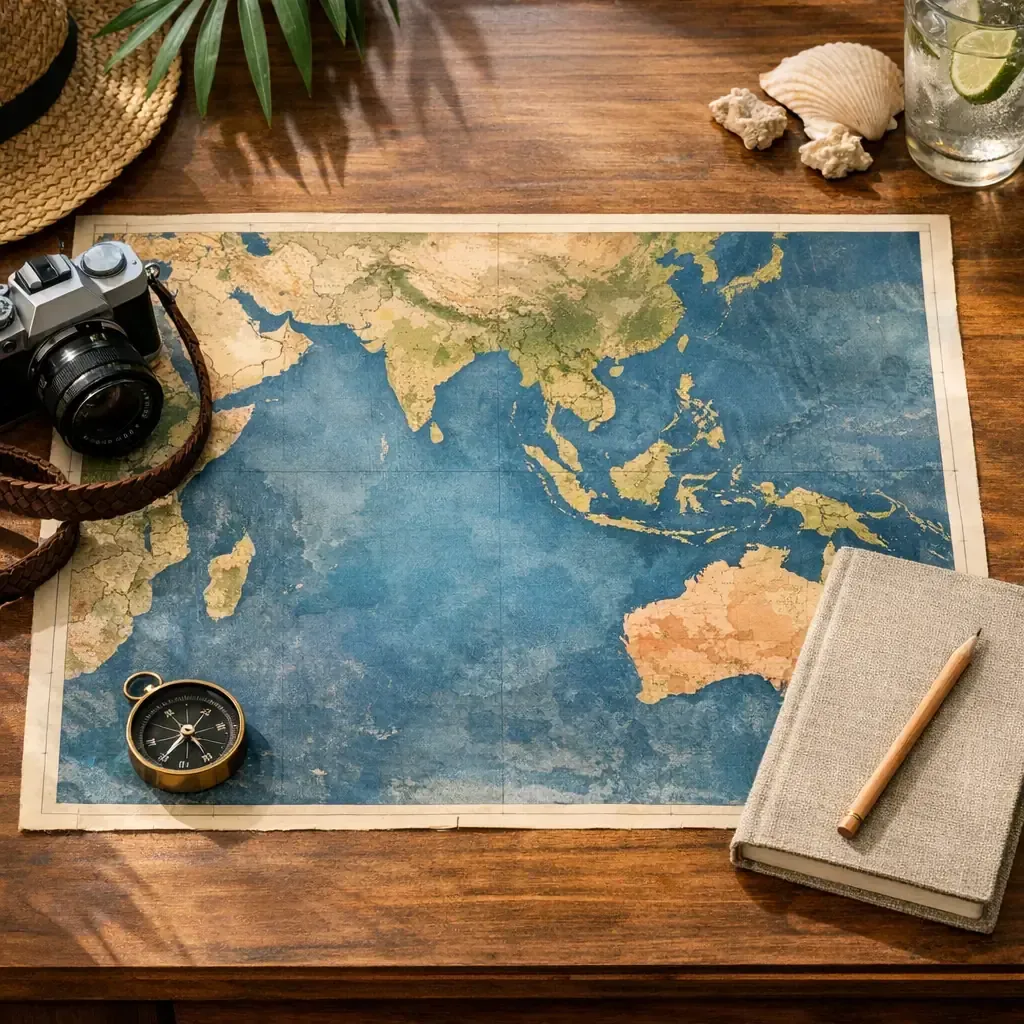 La Réunion se situe sur la Carte du monde : repères et pays voisins