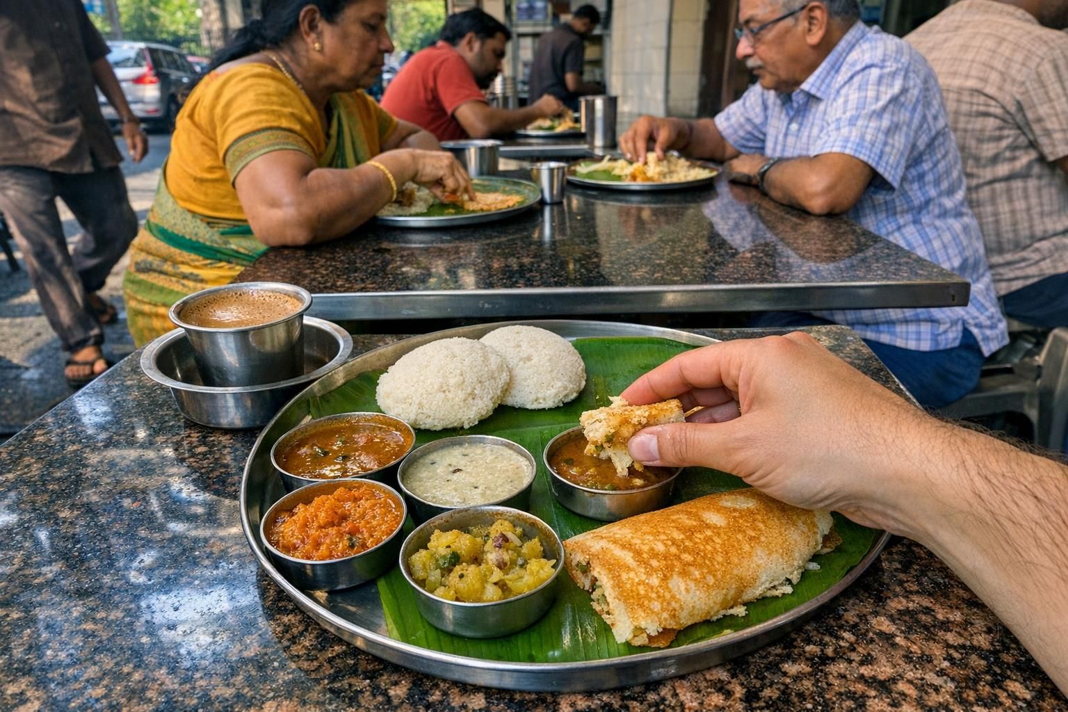 Petit déjeuner typique de l’Inde du Sud : 5 réveils salés