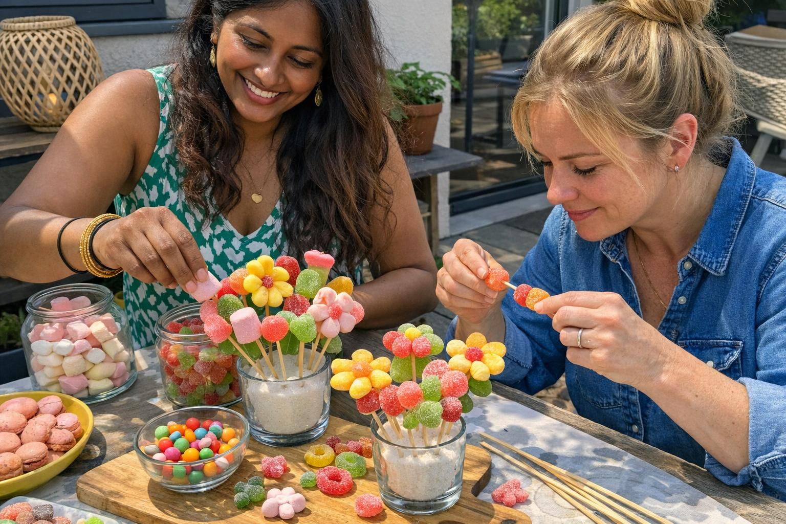 Fleurs bonbons : 5 gestes déco pour une table voyageuse