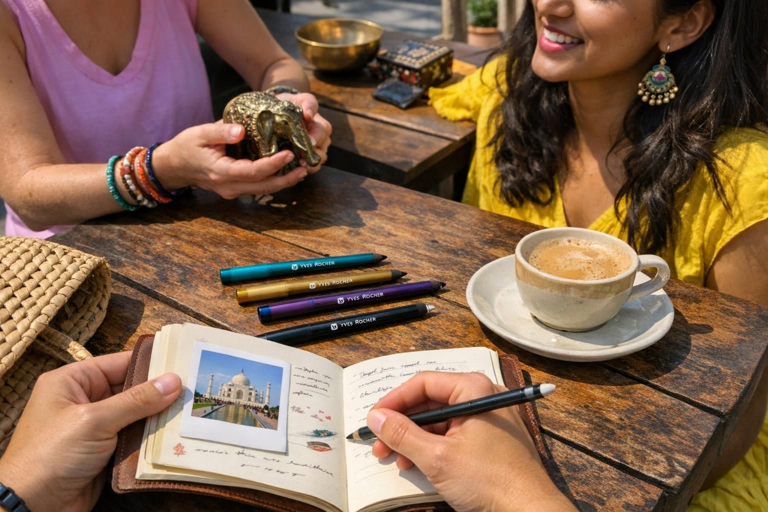 Les crayons regard luminelle yves rocher : 4 escales en Inde