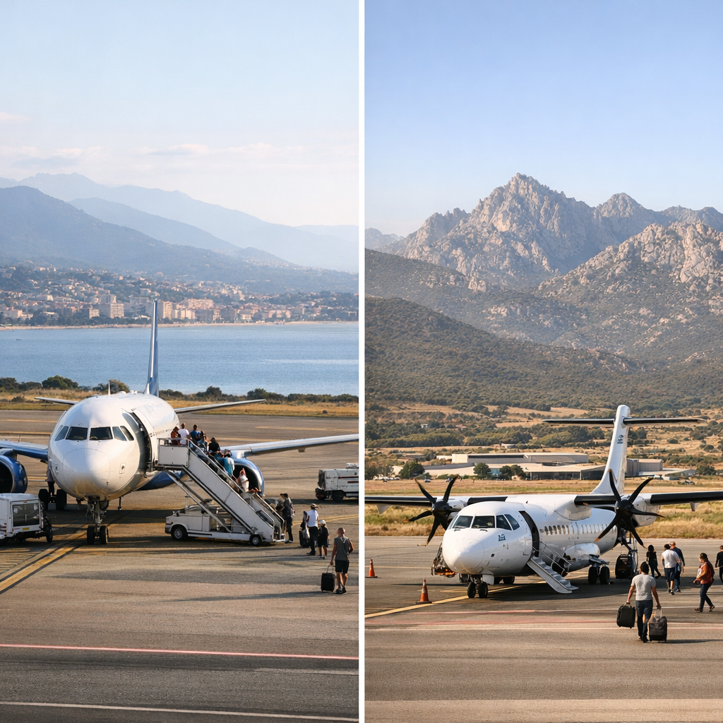 Aéroports de Corse côté sud&nbsp;: Ajaccio Napoléon Bonaparte et Figari Sud Corse