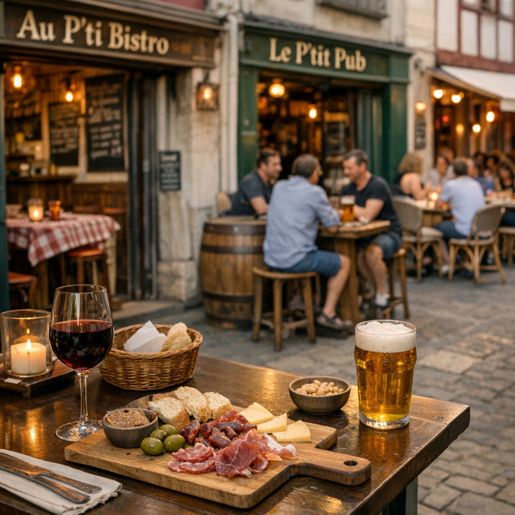 Comparatif rapide&nbsp;: Au p’ti bistro, Le P’tit Pub et autres restaurants proches