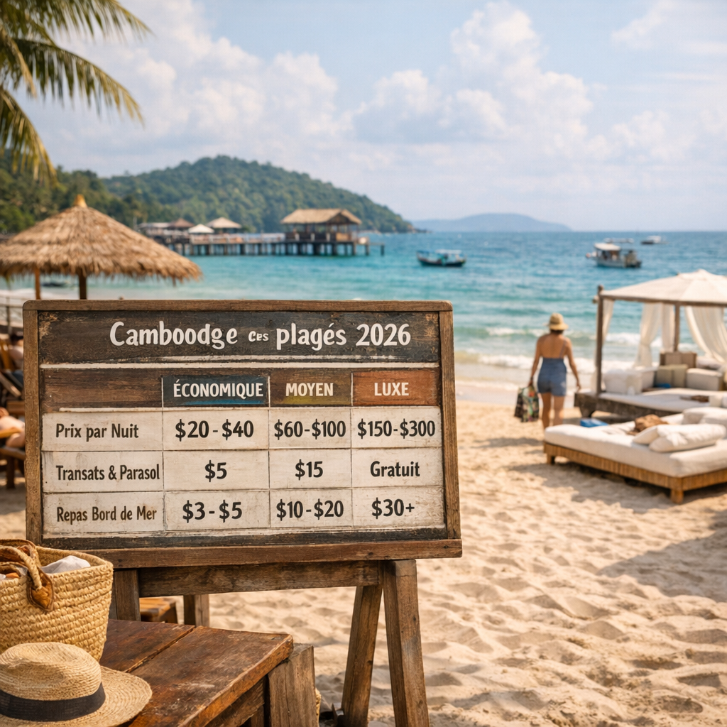 Budget et accès : le tableau des prix pour les plages du Cambodge en 2026