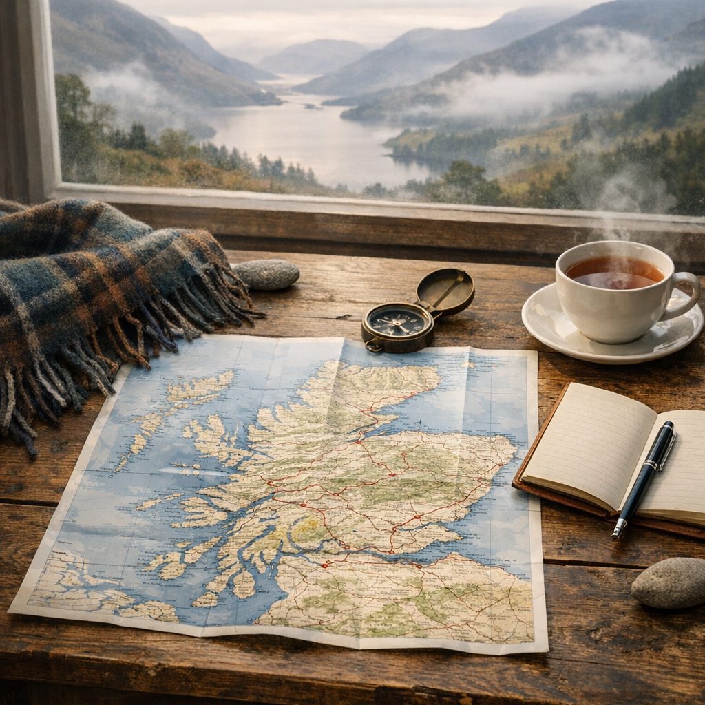 La Carte du tourisme en Écosse : régions, routes et îles