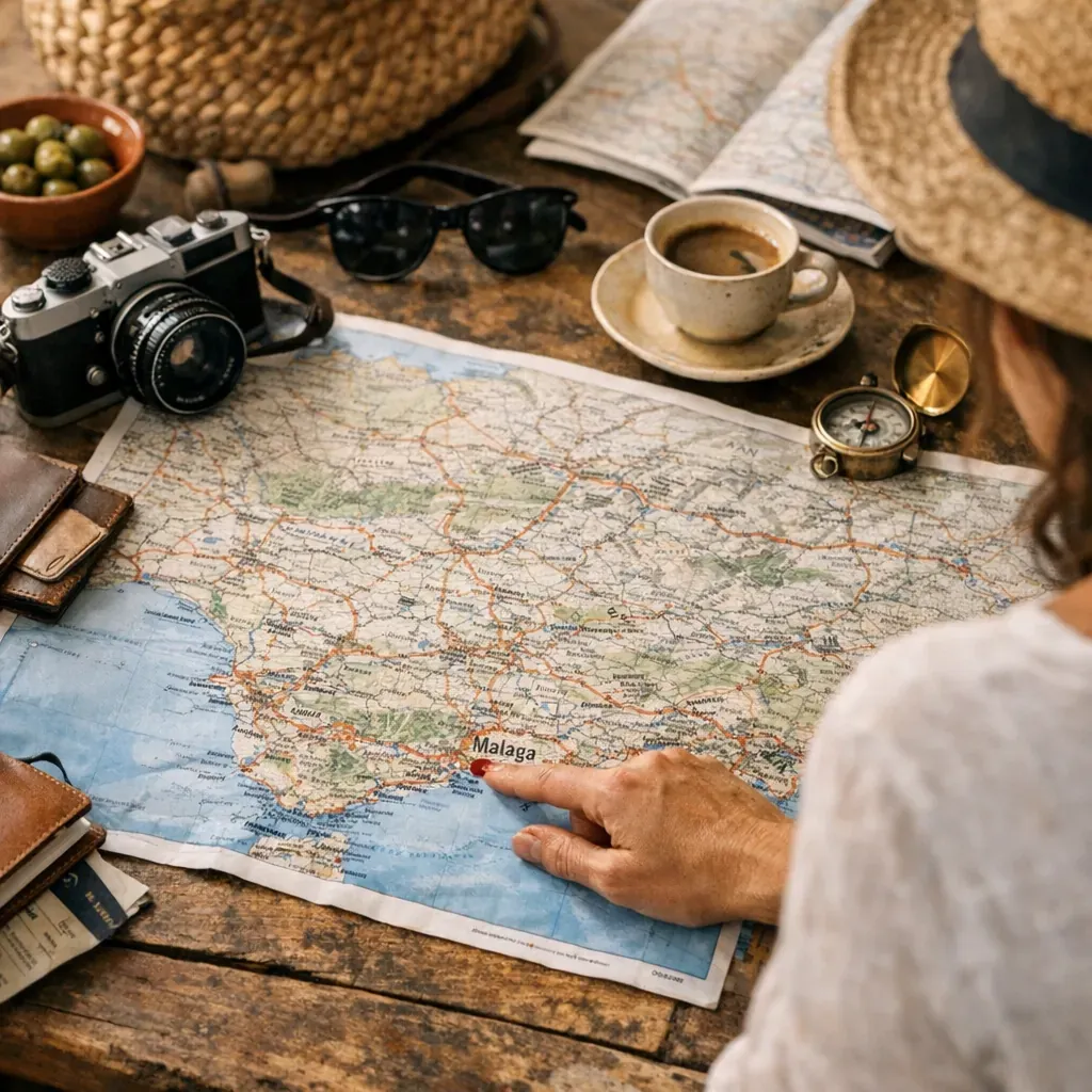 Itinéraires depuis Malaga : lire la carte pour visiter l’Andalousie