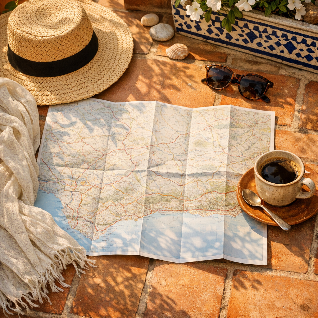 La Carte de l’Espagne du Sud situe l’Andalousie, ses villes et routes