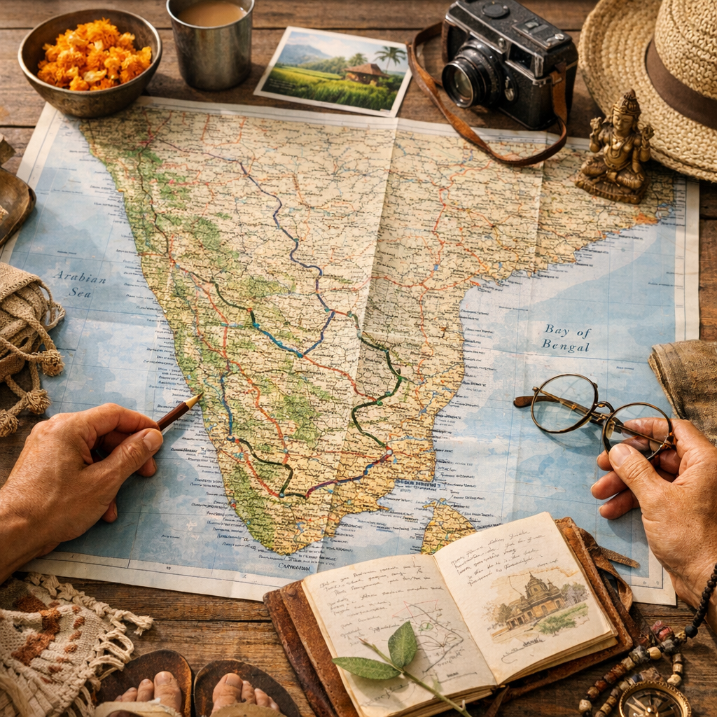 Circuit Inde du Sud&nbsp;: transformer la carte en itinéraire lent