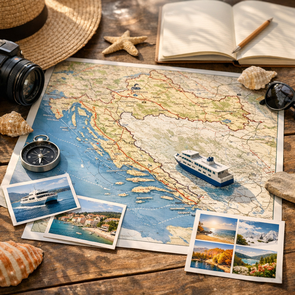 Cartes pour organiser votre voyage : trajets, ferries et saisons