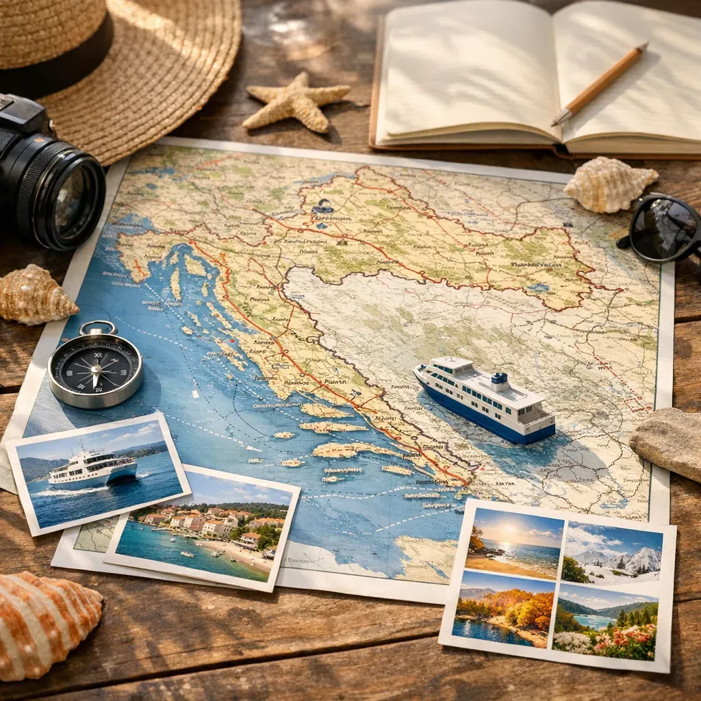 Cartes pour organiser votre voyage&nbsp;: trajets, ferries et saisons