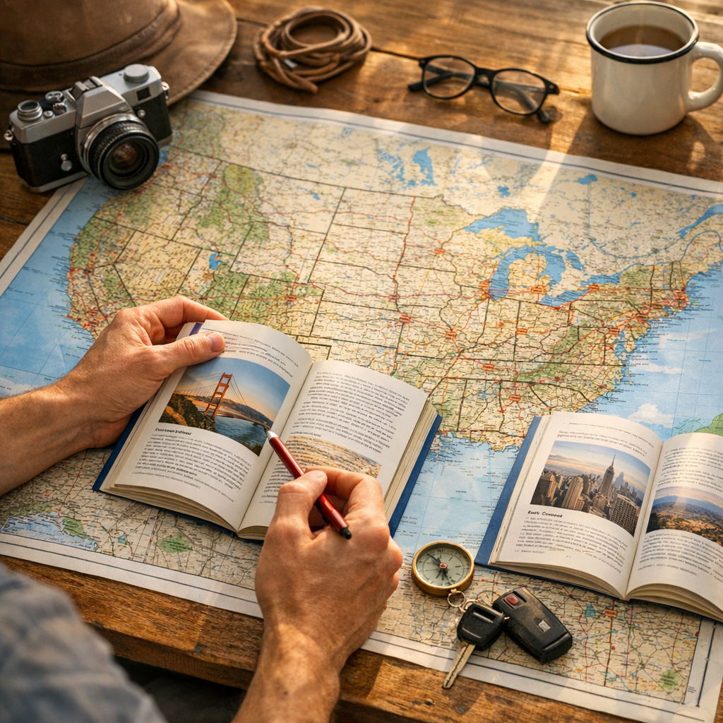 Carte USA Est/Ouest : choisir la bonne lecture pour préparer son itinéraire
