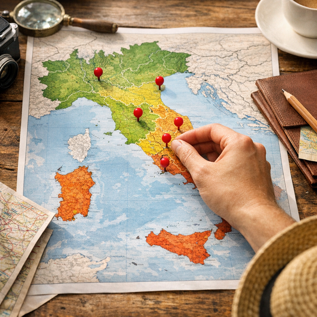 Plan de l’Italie par régions : où placer Rome, Milan, Venise et Florence ?