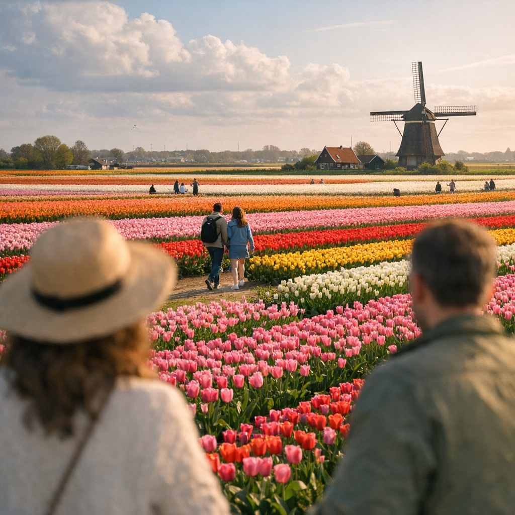 Où admirer les champs de fleurs aux Pays-Bas&nbsp;: le choix selon trajet, météo et foule