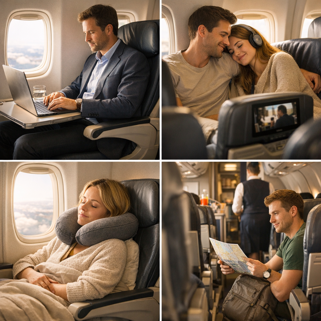 Les meilleures places dans l’avion selon votre profil de voyageur