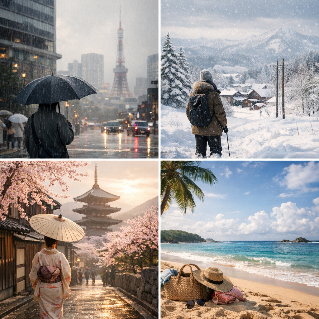 Météo par régions : Tokyo, Hokkaidō, Kyoto et Okinawa ne se préparent pas pareil
