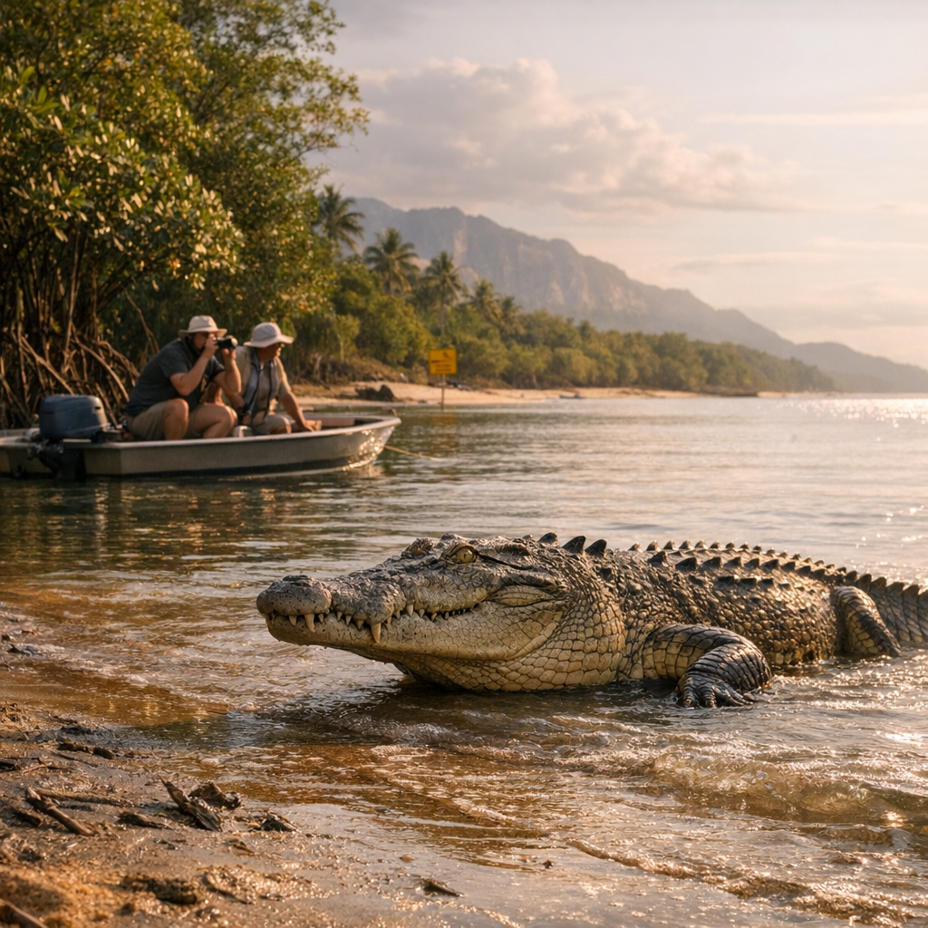 Mini-guide voyage : où observer les crocodiles de mer, avec quel niveau de risque ?