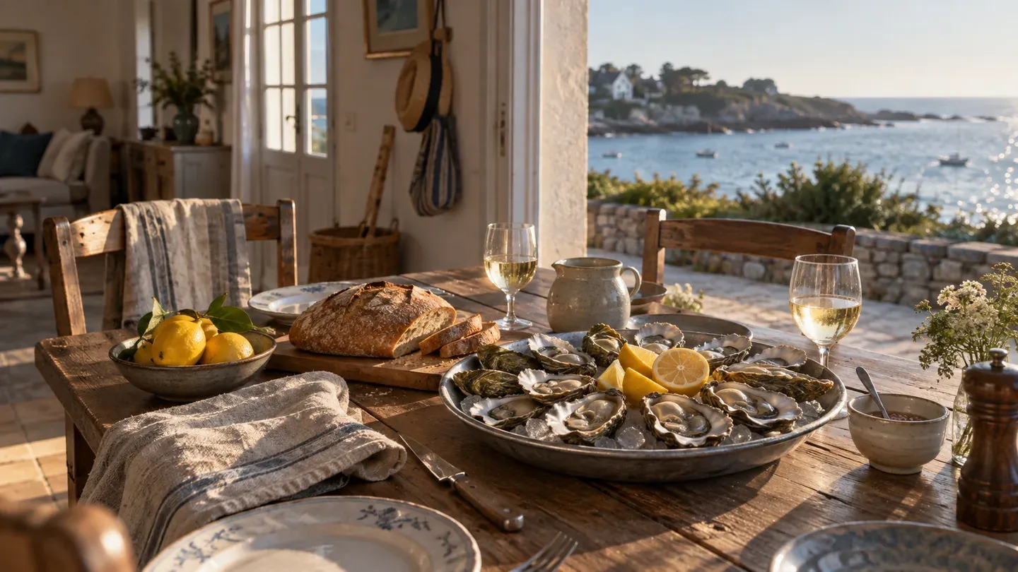 Voyager vers la mer : préparer une table simple sans forcer le folklore