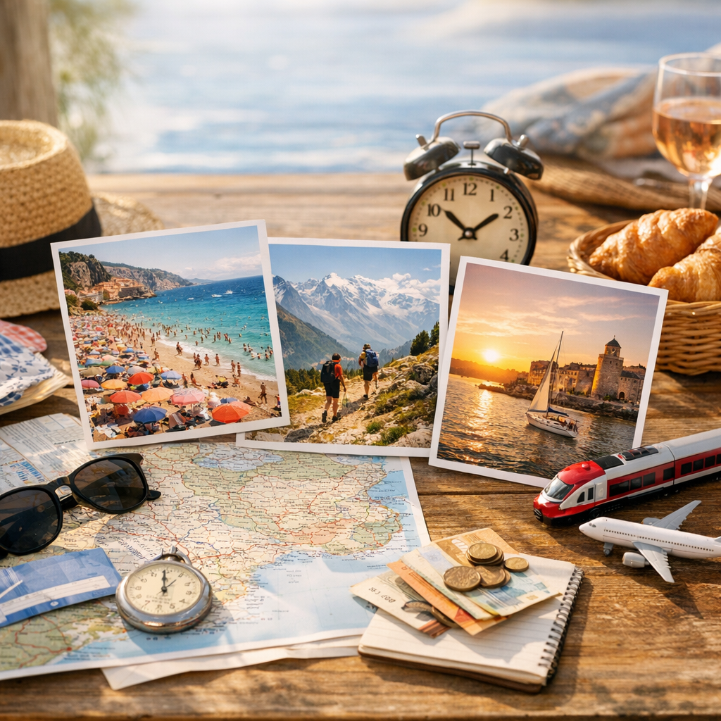 Quelles destinations pendant les vacances d’été en France : affluence, prix perçu et temps de trajet