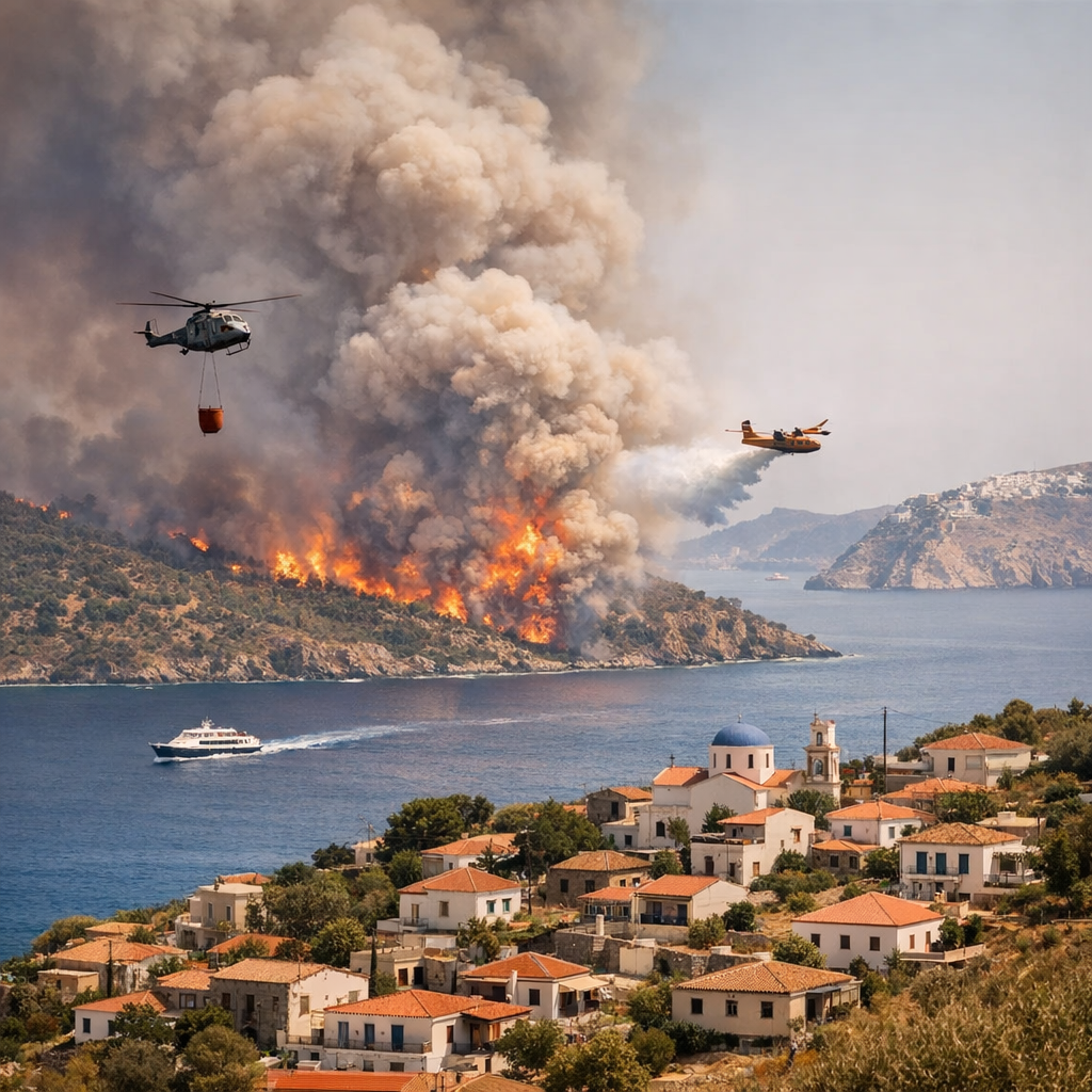 Incendies du mois d’été&nbsp;: zones touchées, îles et villes à surveiller