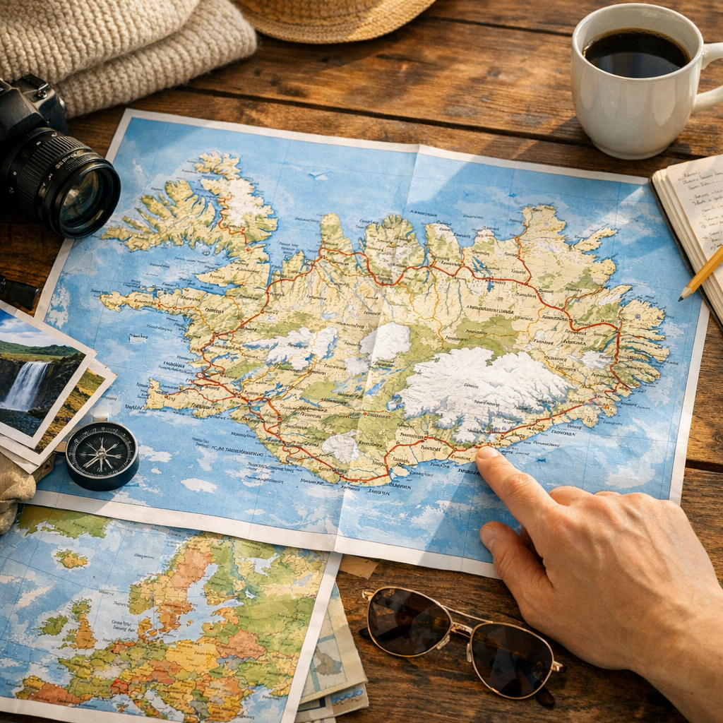 Carte générale de l’Islande&nbsp;: villes, régions et routes pour se repérer