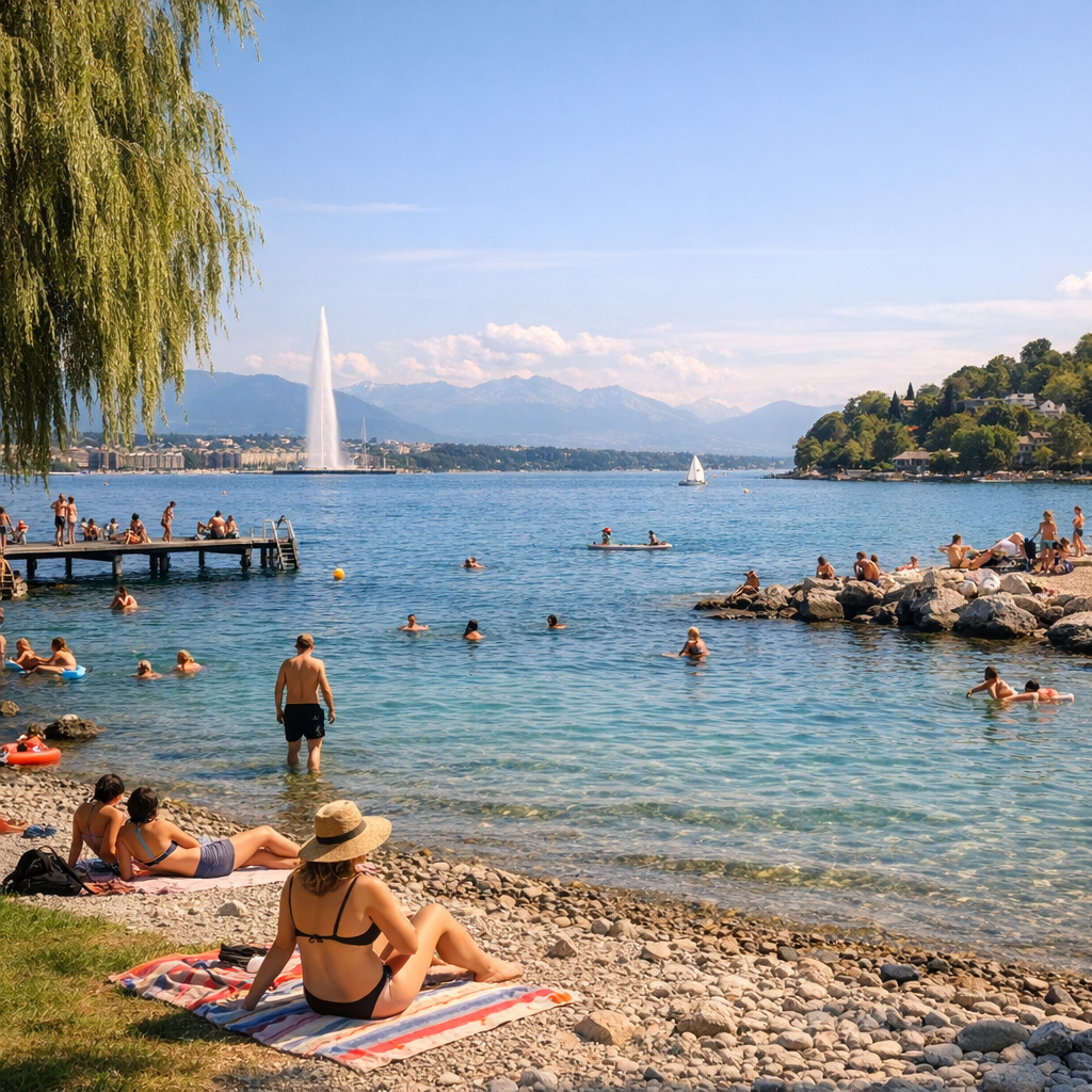 Côté Suisse&nbsp;: Genève, Vaud et les plages publiques à ne pas manquer