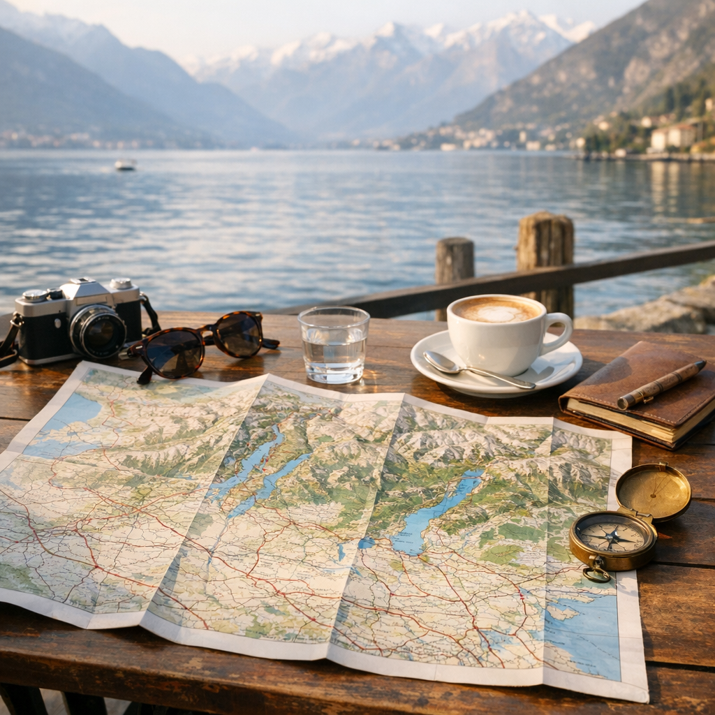 La Carte des Lacs italiens aide à choisir son itinéraire