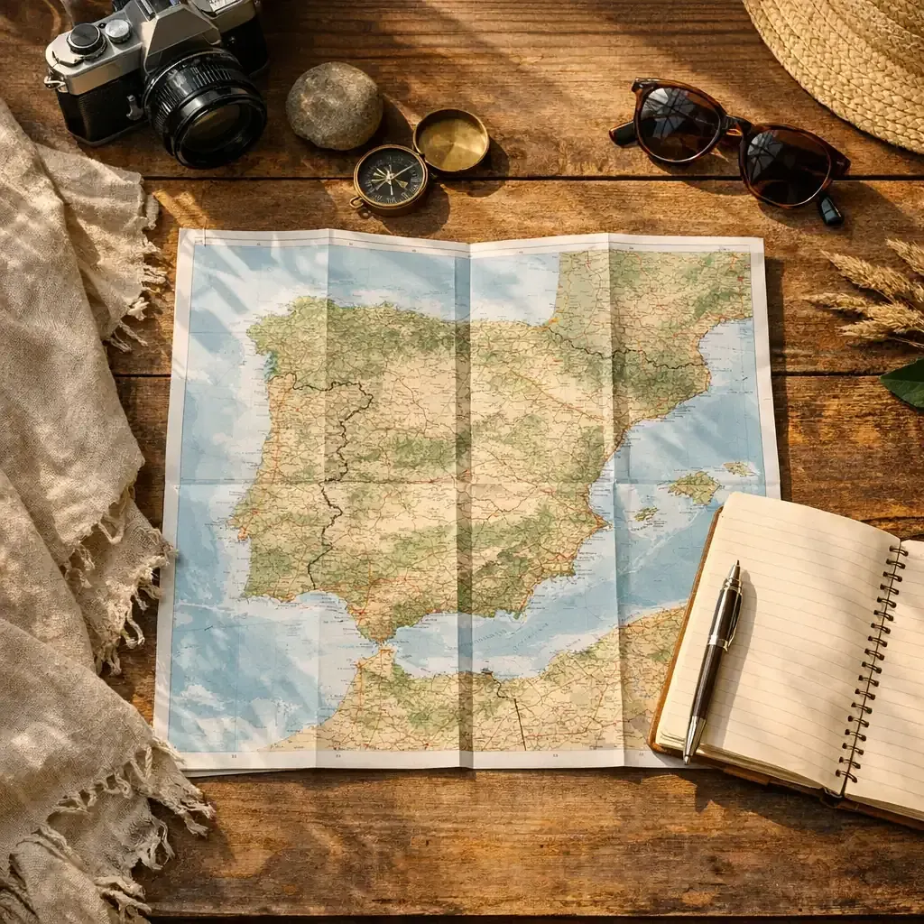 Une mappa Espagne vous aide à lire la Carte avant le départ