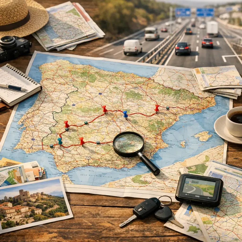 Itinéraires et carte routière d’Espagne&nbsp;: routes, trafic, étapes