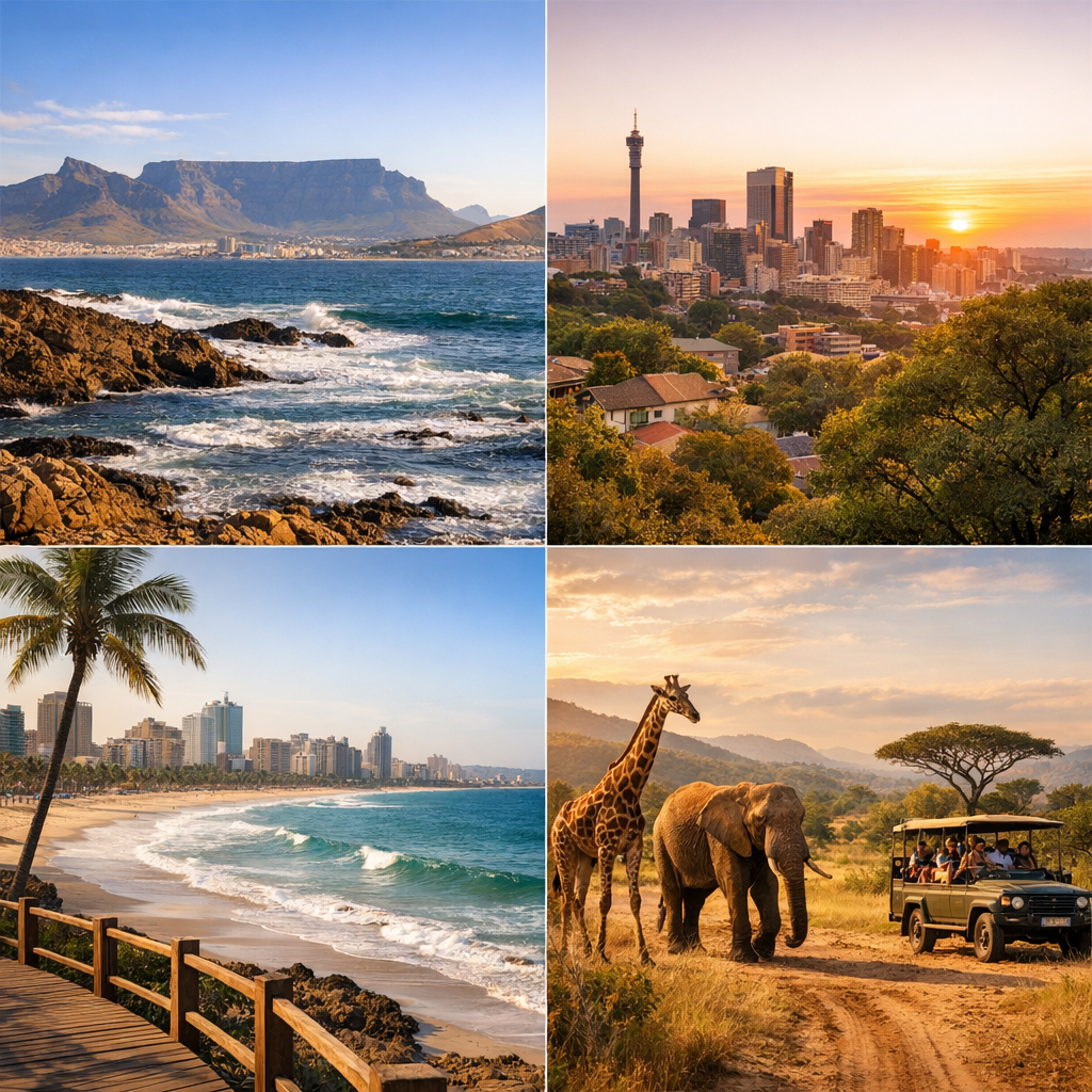 Climat par région : Le Cap, Johannesburg, Durban et parcs de safari