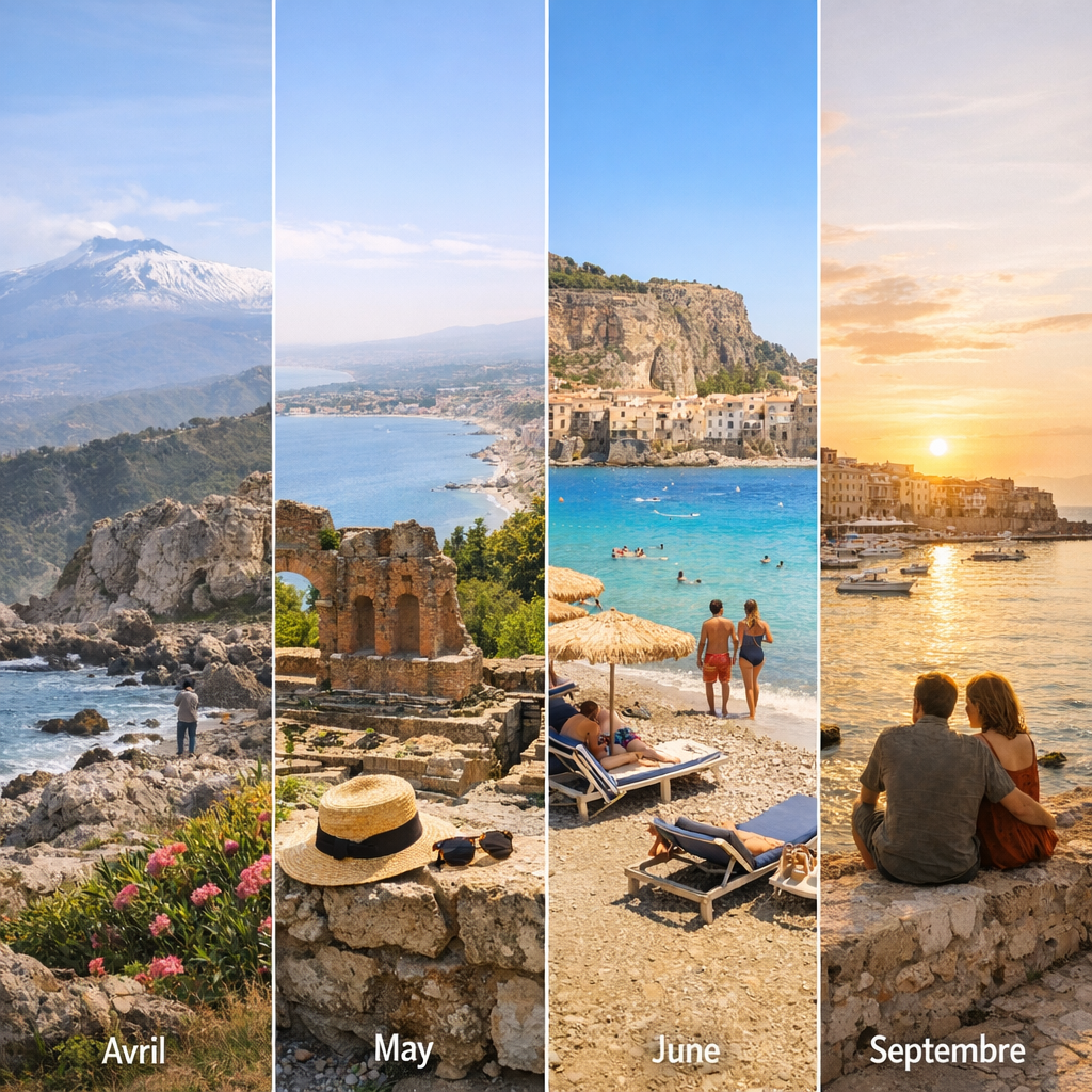 Quand partir en Sicile&nbsp;? Mai face à avril, juin et septembre