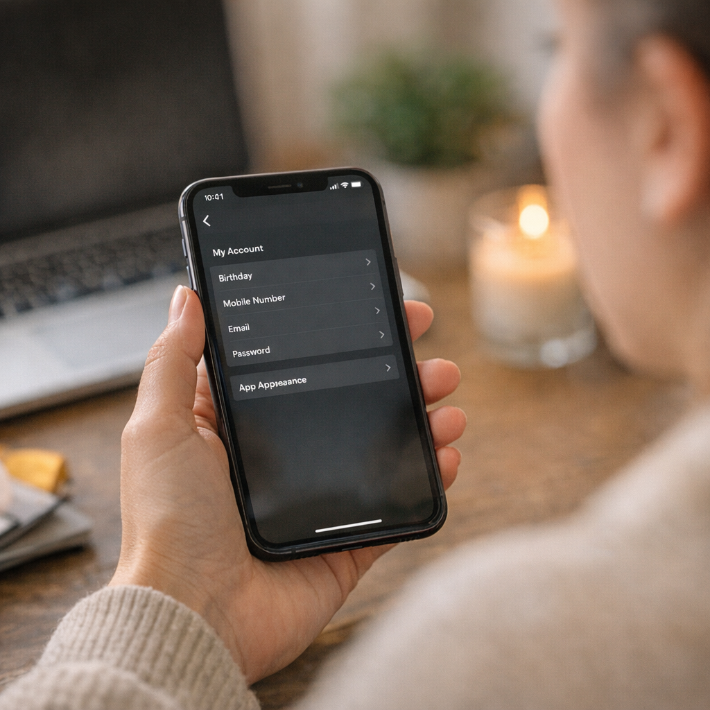 Si l’option Apparence de l’application n’apparaît pas sur iOS 14