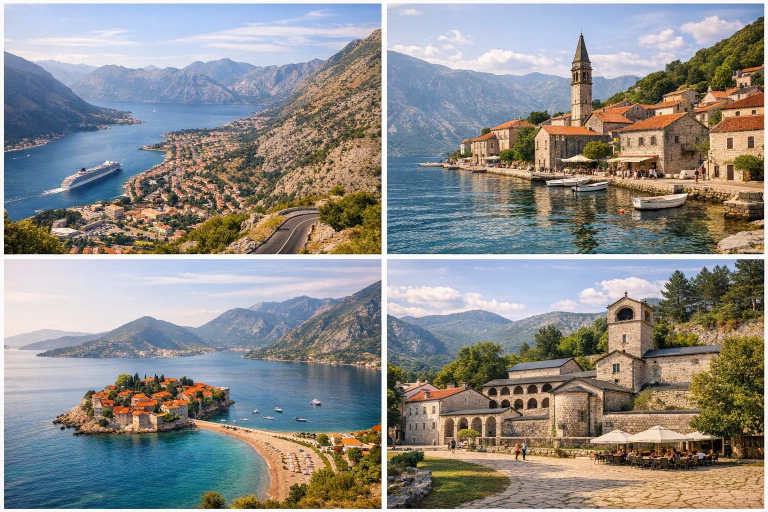 Les incontournables à ne pas manquer : Bouches de Kotor, Perast, Sveti Stefan et Cetinje