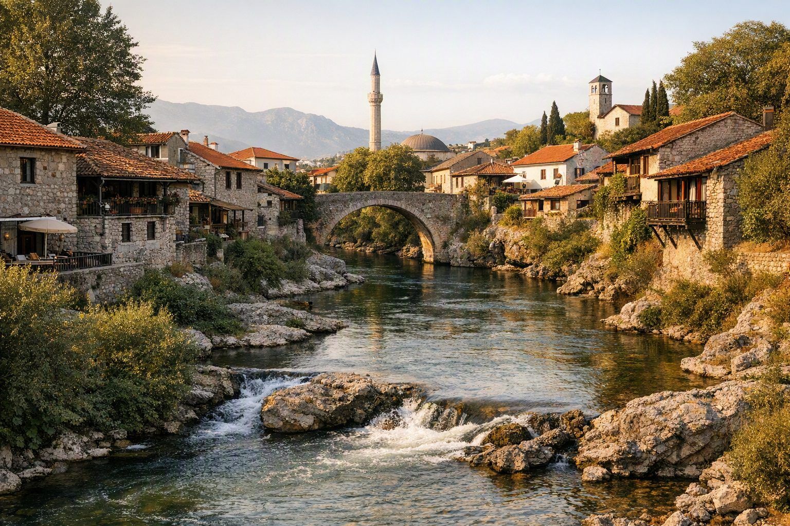 Stara Varoš, la vieille ville au bord de la rivière