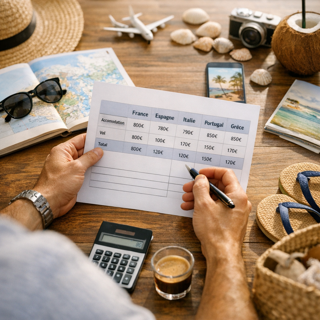 Budget vacances d’août&nbsp;: le tableau prix à comparer avant de réserver
