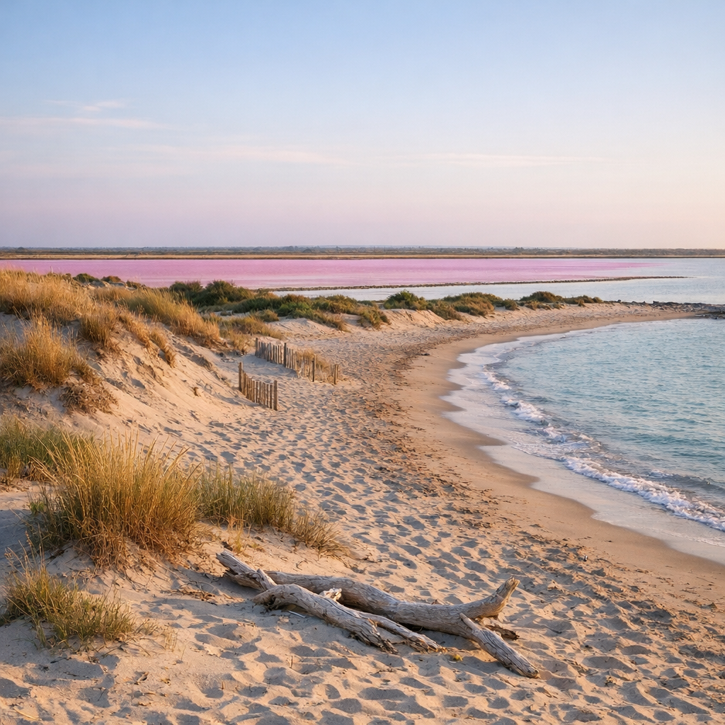 La Plage de Salin-de-Giraud révèle la Camargue sauvage