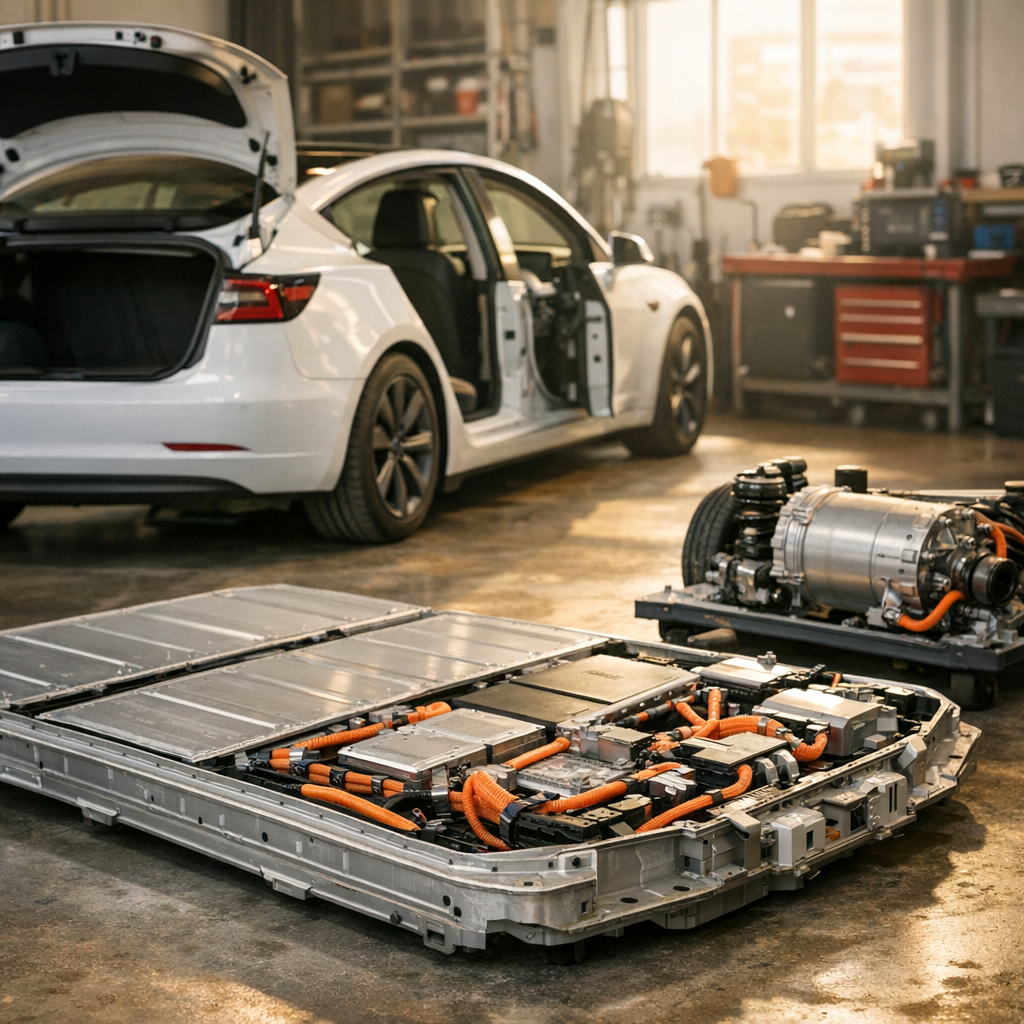 Pourquoi la Model 3 pèse autant : batterie, moteur et équipements