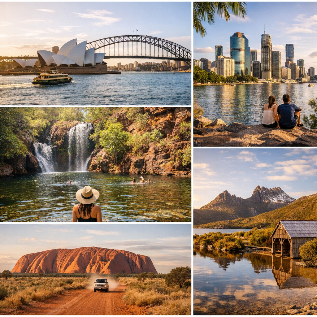 Où partir en Australie selon le mois : Sydney, Brisbane, Darwin, Outback et Tasmanie