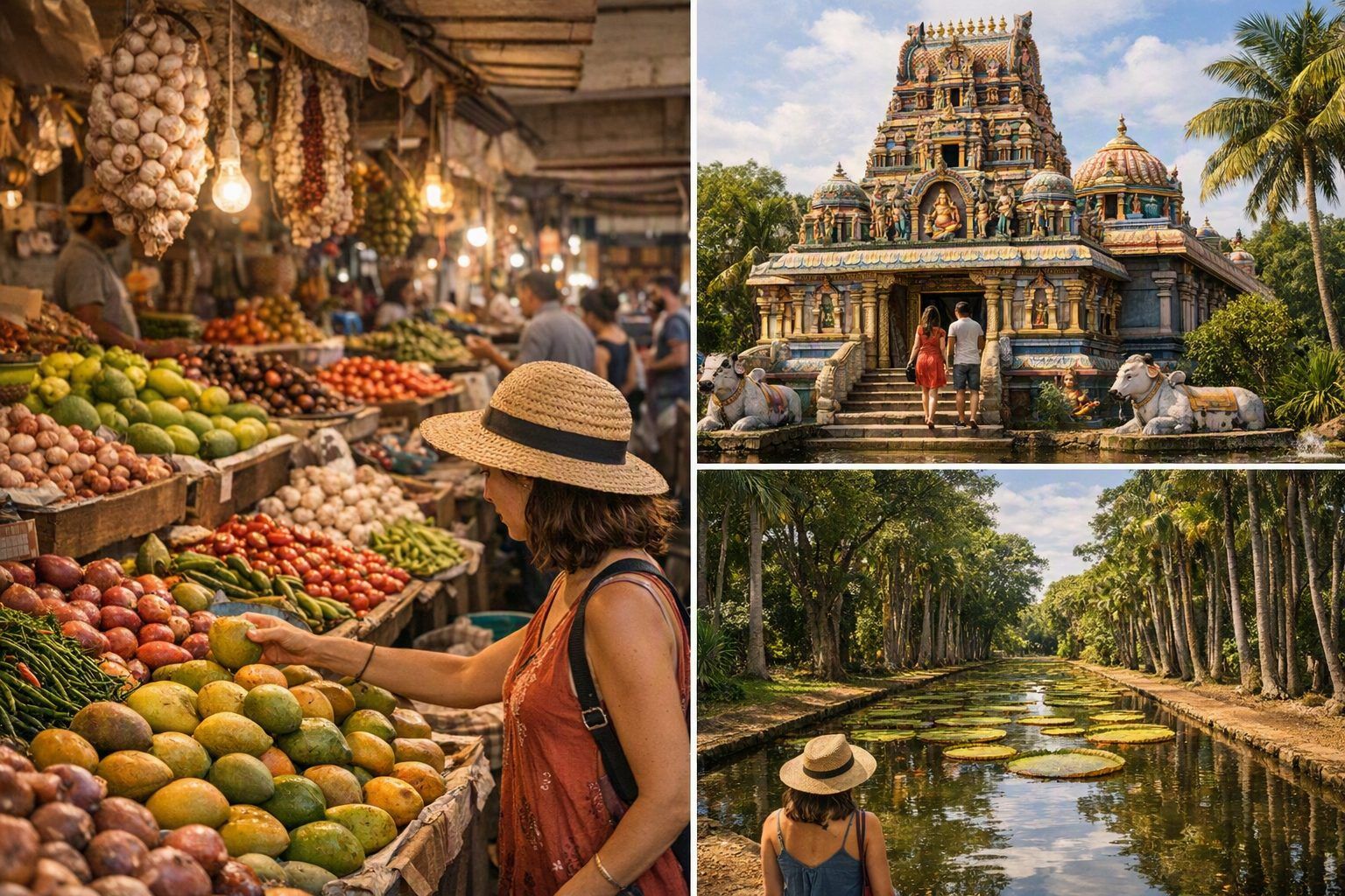 Immersion indo-mauricienne : marchés, temples et jardin botanique