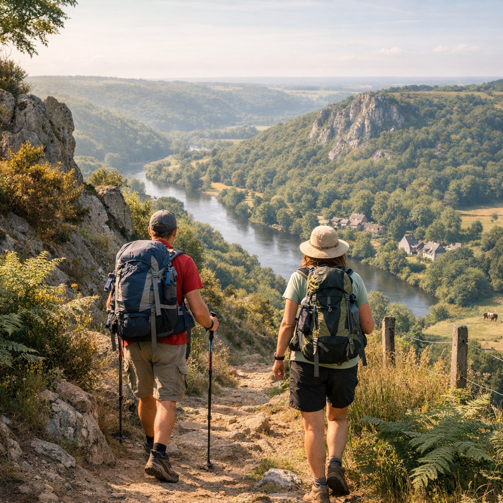 Randonnée itinérante&nbsp;: le GR® de Pays Tour de la Suisse Normande