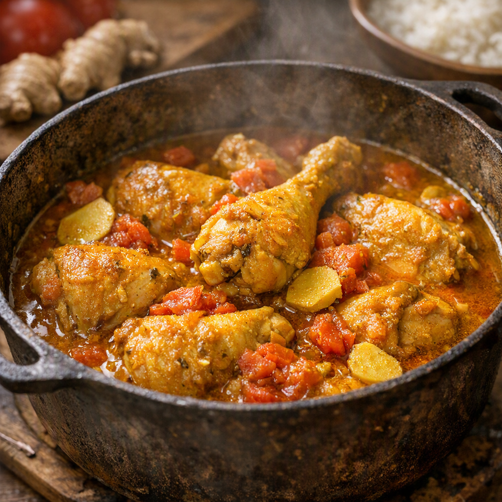 La recette du cari poulet réunionnais qui m'a ramenée en Inde
