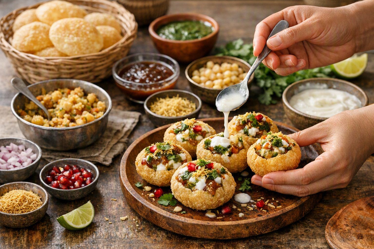 La recette étape par étape : assembler le dahi puri sans le rater