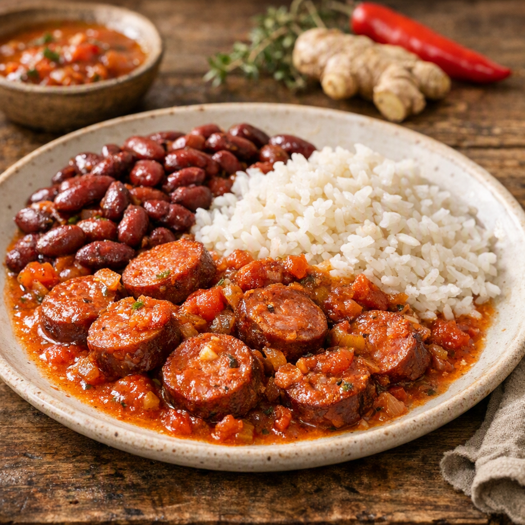 Ma recette de rougail saucisses réunionnais, entre Réunion et Inde