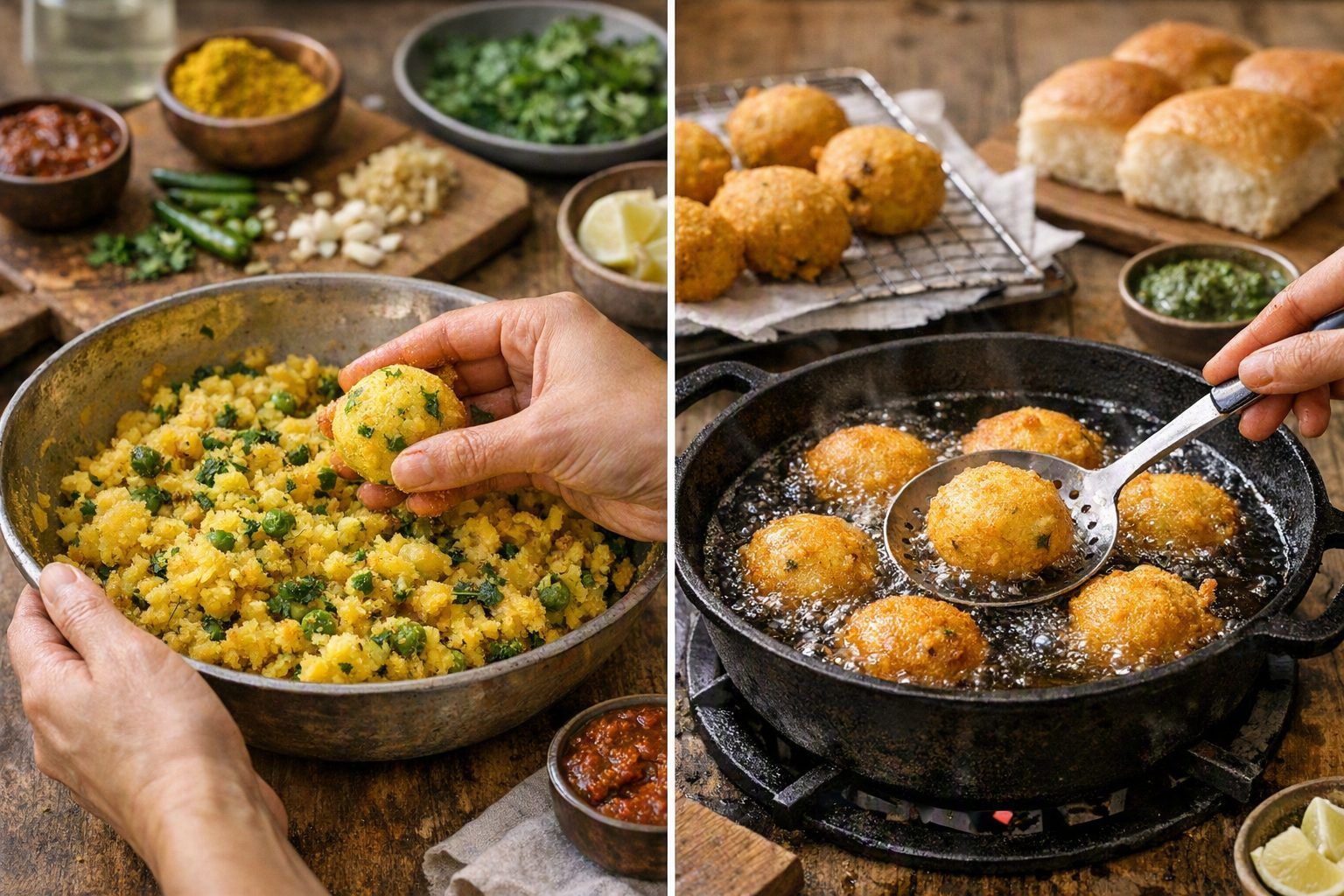 Recette étape par étape : la farce et la friture