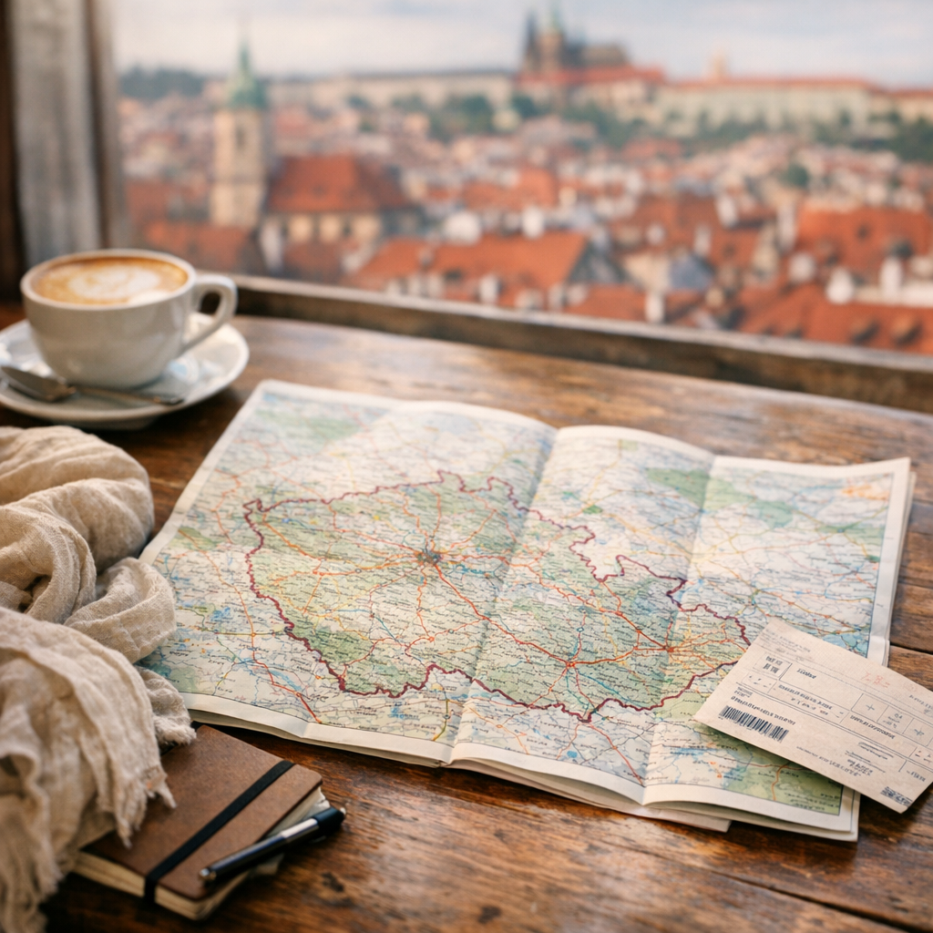 La Carte de la République Tchèque aide à préparer son voyage
